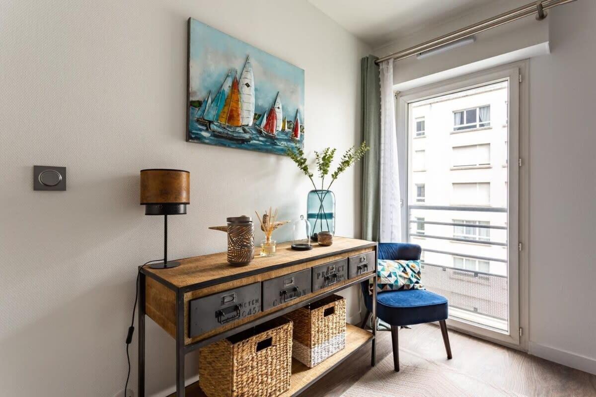 Le Saint Helier -Appartement Cosy Et Calme Parking Rennes Eksteriør billede
